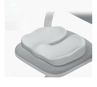 YONGIAGA Cojín Gel Viscoelástico Refrescante Cojín Antiescaras y Ortopédico para Coxis, Asiento Ergonómico para Silla Oficina Coche, Alivia Ciática y Hemorroides (Gris)