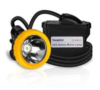 Yongkist Faro subterráneo Faro de minería de seguridad Faro de casco duro alcanzable a prueba de explosiones Lámpara de casquillo impermeable para caza minera (KL6M (H) - tamaño mediano)