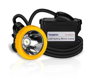 Yongkist Faro subterráneo Faro de minería de seguridad Faro de casco duro alcanzable a prueba de explosiones Lámpara de casquillo impermeable para caza minera (KL6M (H) - tamaño mediano)