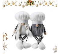 Yongmcxhhj Muñeca Gnom, Tomte con un gorro de cocinero sin rostro, gnomos de invierno, para escritorio, oficina, dormitorio, chimenea, cocina, jardín, Halloween, Acción de Gracias
