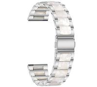 YONGNAGUI NASUNJIA Aleación de 22 mm y 20 mm con pulsera de resina Compatible con correa de reloj Venu 2/1/Venu2 Plus/SQ/Vivoactive 4 3 Correa de metal Cinturón de(Silver Style2,For Vivoactive 4)