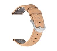 YONGNAGUI NASUNJIA Banda de reloj de cuero genuino de la cera de la moda 19 mm 20 mm 21mm 22mm 23mm 24mm reloj correas relojes banda banda brown azul negro(Crazy horse brown1,20mm)