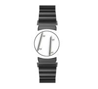 YONGNAGUI NASUNJIA Compatible con Samsung Galaxy Watch 4 Band 40mm 44mm / Galaxy Watch 4 Classic 46mm 42mm Sin gaps Correa de acero inoxidable Brazalete de negocios(Black,Galaxy watch 4 44mm)