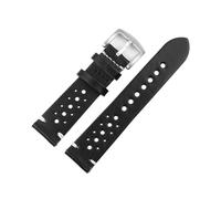 YONGNAGUI NASUNJIA Correa De Cuero De Vaca For Hombre, Correa De Reloj Porosa De 18mm, 20mm Y 22mm, Accesorios De Pulsera De Reloj, Correa De Repuesto De Diseño Hueco(Black,22mm)