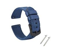 YONGNAGUI NASUNJIA Correa De Nailon De 18mm, 20mm, 22mm Y 24mm, Correa De Reloj Tejida, Pulsera De Repuesto De Liberación Rápida, Accesorios For Reloj(Blue-black,20mm)