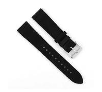 YONGNAGUI NASUNJIA Correa De Reloj De Cuero De Gamuza, 18mm, 20mm, 22mm, 24mm, Negro, Azul, Marrón, Gris, Correas De Reloj De Liberación Rápida, Repuesto(Black,22mm)