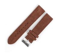 YONGNAGUI NASUNJIA Correa De Reloj De Piel De Ante, 18mm, 20mm, 22mm, Marrón, Azul, Negro, Hebilla De Acero Inoxidable, Accesorios For Reloj For Hombre Y Mujer(Dark brown,22mm)