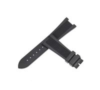 YONGNAGUI NASUNJIA Correa de Reloj de Silicona y Caucho, 25mm, Compatible con Patek PP 5711 5712G Nautilus, Pulsera de Reloj for Hombre(Black)