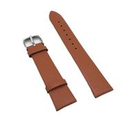 YONGNAGUI NASUNJIA Correas de reloj de cuero genuino 12/14/16/18/20/22mm correa de muñeca de pulsera marrón negro reloj correas de repuesto Accesorios(Brown 1,14mm)