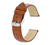 YONGNAGUI NASUNJIA Correas De Reloj De Piel De Cocodrilo En Relieve, Correas De Reloj De Piel De Vaca Vintage De 18mm, 20mm, 22mm Y 24mm For Hombres Y Mujeres(Red Brown,20mm)