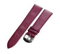YONGNAGUI NASUNJIA Correas de reloj finas y suaves de cuero de 16 mm, 18 mm, 20 mm y 22 mm for hombre y mujer, accesorios de repuesto informales for reloj.(Purple,22mm)