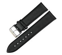 YONGNAGUI NASUNJIA Pulsera de Reloj de Cuero Genuino Accesorios de Reloj Correa de Reloj Correa de Reloj Negra Compatible con MIDO TIMEX Tissot Correa de Reloj(Black,19mm)