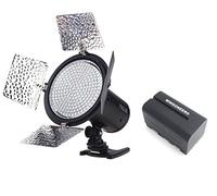 Yongnuo YN-216 YN216 Pro luz de vídeo LED 3200K - 5500K para Canon Nikon DSLR DV de la cámara y videocámara con WINGONEER NP-F770 batería y cargador de batería