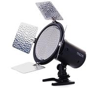 YONGNUO YN216 3200K-5500K LED Luz de Vídeo Dispara Cámara con 4 Placas de Color para Canon Nikon DSLR