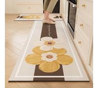 YongXinMY Alfombra antideslizante con patrones 3D para cocina, diseño de diatomeas de dibujos animados, parte trasera de goma, secado rápido, absorbente, antifatiga, para fregadero, estufa, lavandería