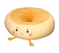YongXinMY Bonito cojín redondo para asiento de pan, cojín de felpa estilo caricatura, adorable relleno de algodón PP suave y grueso, lavable, almohada decorativa para oficina, dormitorio, piso (#4)