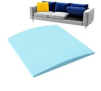 YongXinMY Cojín de sofá para asiento caído, trapezoidal de espuma viscoelástica de alta densidad e inserto curvado, repuesto cortable para reparación de asientos de muebles (#4,50 x 50 x 5 cm)