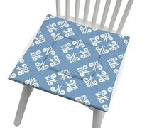 YongXinMY Cojines para silla con lazos, estilo nórdico, esponja de algodón y lino, almohadillas de asiento suaves, respaldo antideslizante, cojines cuadrados lavables para comedor, cocina, hogar