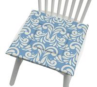 YongXinMY Cojines para silla con lazos, estilo nórdico, esponja de algodón y lino, almohadillas de asiento suaves, respaldo antideslizante, cojines cuadrados lavables para comedor, cocina, hogar