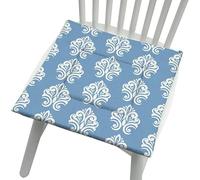YongXinMY Cojines para silla con lazos, estilo nórdico, esponja de algodón y lino, almohadillas de asiento suaves, respaldo antideslizante, cojines cuadrados lavables para comedor, cocina, hogar