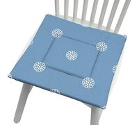YongXinMY Cojines para silla con lazos, estilo nórdico, esponja de algodón y lino, almohadillas de asiento suaves, respaldo antideslizante, cojines cuadrados lavables para comedor, cocina, hogar