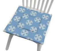 YongXinMY Cojines para silla con lazos, estilo nórdico, esponja de algodón y lino, almohadillas de asiento suaves, respaldo antideslizante, almohadillas cuadradas lavables para comedor, cocina, hogar