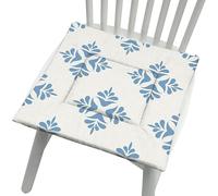 YongXinMY Cojines para silla con lazos, estilo nórdico, esponja de algodón y lino, almohadillas de asiento suaves, respaldo antideslizante, cojines cuadrados lavables para comedor, cocina, hogar