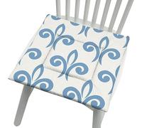 YongXinMY Cojines para silla con lazos, estilo nórdico, esponja de algodón y lino, almohadillas de asiento suaves, respaldo antideslizante, cojines cuadrados lavables para comedor, cocina, hogar