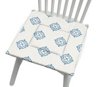 YongXinMY Cojines para silla con lazos, estilo nórdico, esponja de lino y algodón, almohadillas de asiento suaves, respaldo antideslizante, cojines cuadrados lavables para comedor, cocina, hogar