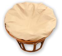 YongXinMY Funda de cojín Papasan impermeable - Funda redonda para silla de radar para exteriores con cremallera y lazos, protector antideslizante para jardín, patio, silla de platillo, sillas de luna