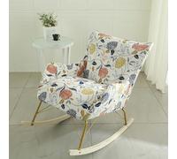 YongXinMY Funda para silla mecedora, moderna funda elástica estampada con parte inferior elástica, antideslizante, lavable, protector de muebles para sala de estar, dormitorio, oficina (#6)