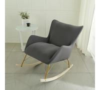 YongXinMY Funda para silla mecedora, moderna funda elástica estampada con parte inferior elástica, antideslizante, lavable, protector de muebles para sala de estar, dormitorio, oficina (#4)