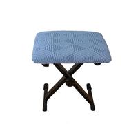 YongXinMY Funda rectangular para taburete, funda elástica de tela de maíz con parte inferior elástica, protector lavable a prueba de polvo para piano, banco, zapato, otomana, entrada, dormitorio (azul