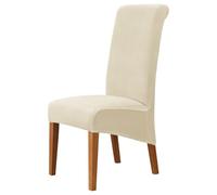 YongXinMY Fundas elásticas para sillas de comedor con respaldo alto, terciopelo afelpado, suave, elástico, duradero, antideslizante, XL, protectores de asiento de gran tamaño para el hogar, hotel