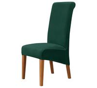 YongXinMY Fundas elásticas para sillas de comedor con respaldo alto, terciopelo afelpado, suave, elástico, duradero, antideslizante, XL, protectores de asiento de gran tamaño para el hogar, hotel