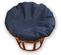 YongXinMY Papasan - Funda de cojín impermeable solo - Funda redonda para silla de radar para exteriores con cremallera y lazos, protector antideslizante para jardín, patio, platillo, sillas de luna