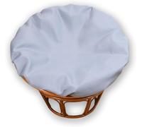 YongXinMY Papasan - Funda de cojín impermeable solo - Funda redonda para silla de radar para exteriores con cremallera y lazos, protector antideslizante para jardín, patio, platillo, sillas de luna