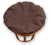 YongXinMY Papasan - Funda de cojín impermeable solo - Funda redonda para silla de radar para exteriores con cremallera y lazos, protector antideslizante para jardín, patio, silla de platillo, sillas