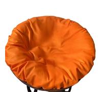 YongXinMY Papasan - Funda de cojín impermeable solo - Funda redonda para silla de radar para exteriores con cremallera y lazos, protector antideslizante para jardín, patio, platillo, sillas de luna
