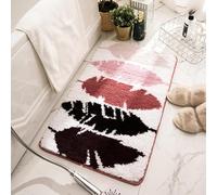 YongXinMY Tapete de baño antideslizante moderno nórdico absorbente de microfibra suave, lavable a máquina, rectangular, para baño, ducha, cocina, entrada (#4,60 x 90 cm)