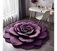 YongXinMY Tapete floral de diatomita - Romántico grande 3D rosa terciopelo suave felpa absorbente antideslizante de secado rápido alfombra de baño para baño, ducha, entrada, pasillo, uso doméstico (#B