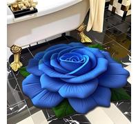 YongXinMY Tapete floral de diatomita - Romántico grande 3D rosa terciopelo suave felpa absorbente antideslizante de secado rápido alfombra de baño para baño, ducha, entrada, pasillo, uso doméstico (#M