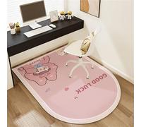 YongXinMY Tapete para silla de oficina para suelos alfombrados y de madera dura, diseño de dibujos animados de terciopelo de cristal, tapete para debajo de la silla del escritorio, protector de suelo