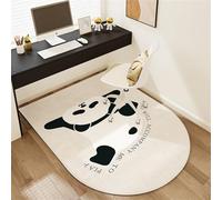 YongXinMY Tapete para silla de oficina para suelos alfombrados y de madera dura, diseño de dibujos animados de terciopelo de cristal, tapete para debajo de la silla del escritorio, protector de suelo