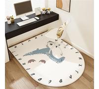 YongXinMY Tapete para silla de oficina para suelos de madera y moqueta, terciopelo de cristal con patrón de dibujos animados para debajo del escritorio, protector de suelo antideslizante para sillas