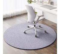 YongXinMY Tapete redondo para silla de oficina para suelos alfombrados y de madera dura, moderno tapete protector de piso de TPE, antideslizante, resistente al desgaste, tapete de escritorio para