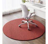 YongXinMY Tapete redondo para silla de oficina para suelos alfombrados y de madera dura, moderno tapete protector de piso de TPE, antideslizante, resistente al desgaste, tapete de escritorio para
