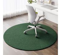 YongXinMY Tapete redondo para silla de oficina para suelos alfombrados y de madera dura, moderno tapete protector de piso de TPE, antideslizante, resistente al desgaste, tapete de escritorio para
