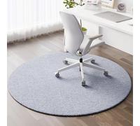 YongXinMY Tapete redondo para silla de oficina para suelos alfombrados y de madera dura, moderno tapete protector de piso de TPE, antideslizante, resistente al desgaste, tapete de escritorio para