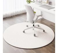 YongXinMY Tapete redondo para silla de oficina para suelos alfombrados y de madera dura, moderno tapete protector de piso de TPE, antideslizante, resistente al desgaste, tapete de escritorio para